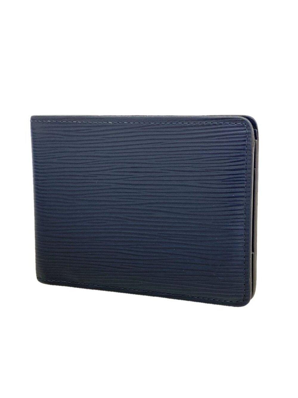 Louis Vuitton Billfold Epi Portefeuille Multiple Blue Marine Wallet